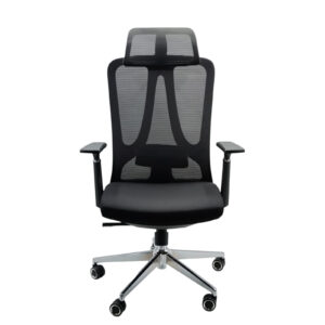 MS-009 Knetted Chair High Back-Black