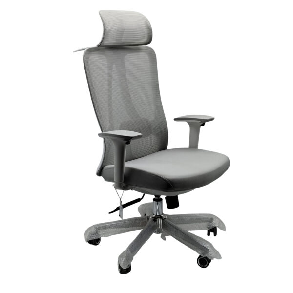 MS-009 Knetted Chair High Back-White - Image 2